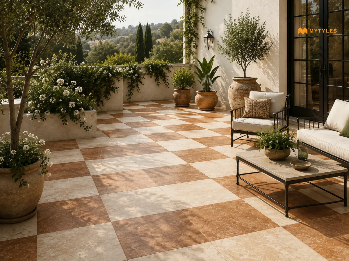 Outdoor Patio Checkerboard